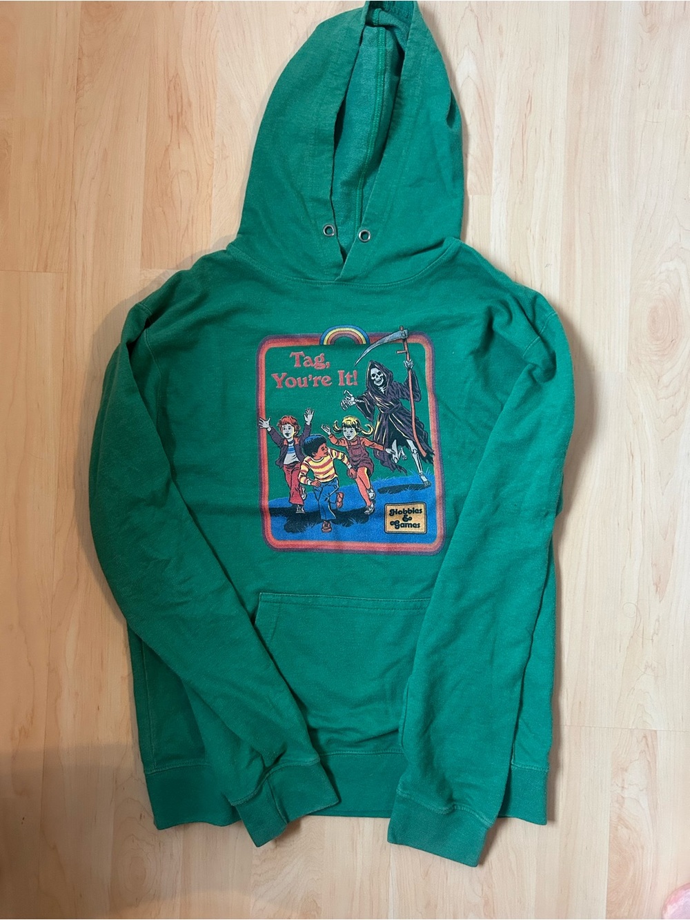 Halloween Graphic Hooded Sweatshirt - 'Tag, You're It!'